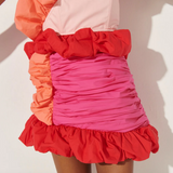 Celia B Remembrance Skirt in Pink, Red, and Orange
