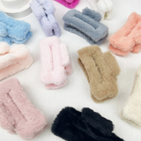 Faux Fur Hair Clips in Multiple Colors