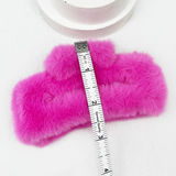 Faux Fur Hair Clips in Multiple Colors