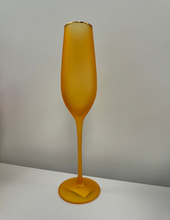 180 Degrees Frosted Flute Champagne Glasses