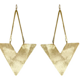 Marcia Moran Liana Triangle Drop Earrings