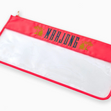 Oh My Mahjong Pagoda Tile Bag in Hot Coral
