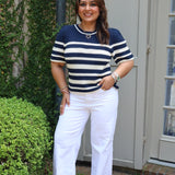 Simone Top in Navy