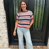 Stella Striped Crochet Top