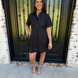 Willow Shift Dress in Black