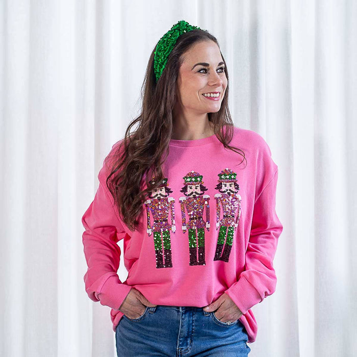 Christmas Nutcracker Sequin Sweatshirt