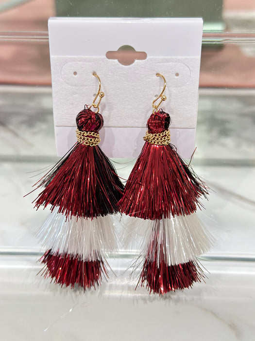 Game Day Tassel Earrings