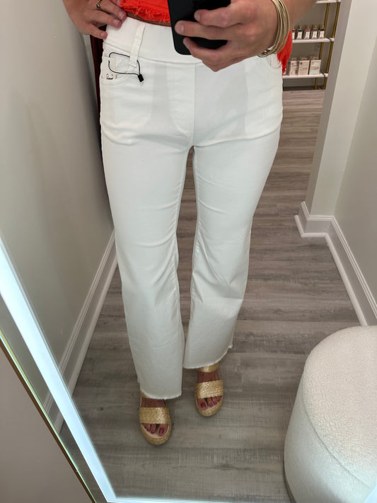 Amanda White Flare Jeans