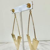 Marcia Moran Liana Triangle Drop Earrings
