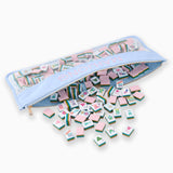 Oh My Mahjong Bamboo Bag in Light Blue