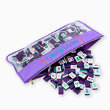 Oh My Mahjong Purple Peacock Mahjong Bag