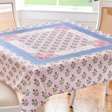 Oh My Mahjong Purple Thistle Tablecloth