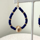 Rubber Bead Teardrop Earring