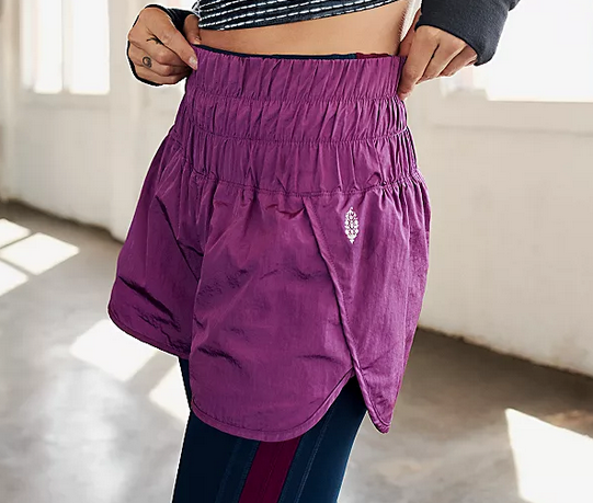 Free People Way Home Short in Vivacious Violet