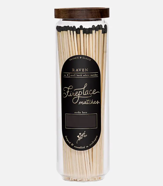Fireplace Match Jar