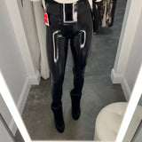 SPANX Faux Patent Leather Leggings in Black