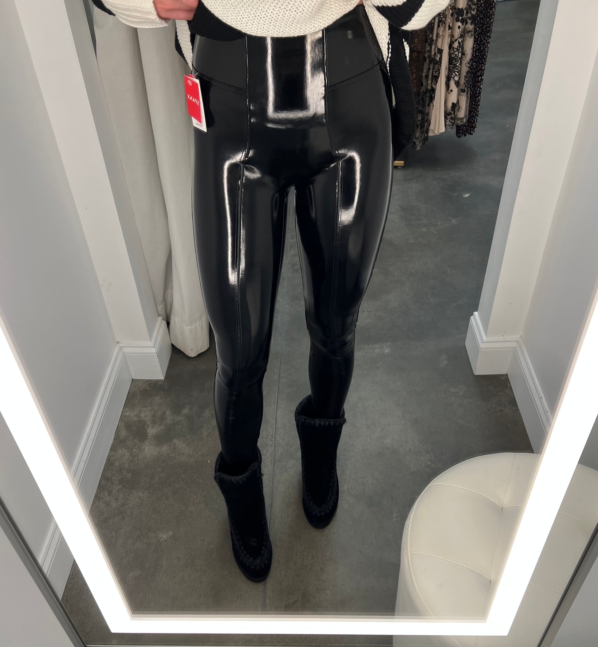 Faux Patent Leather Leggings  Patent leather leggings, Leather